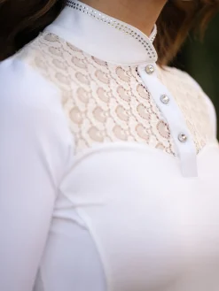 Crystal Champion Competition Top Langarm White