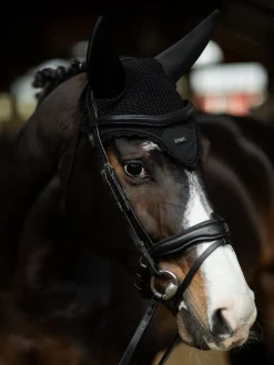 Fliegenhaube Schwarz Silber