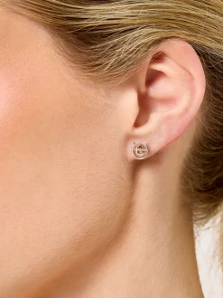 Logo Earrings Silver