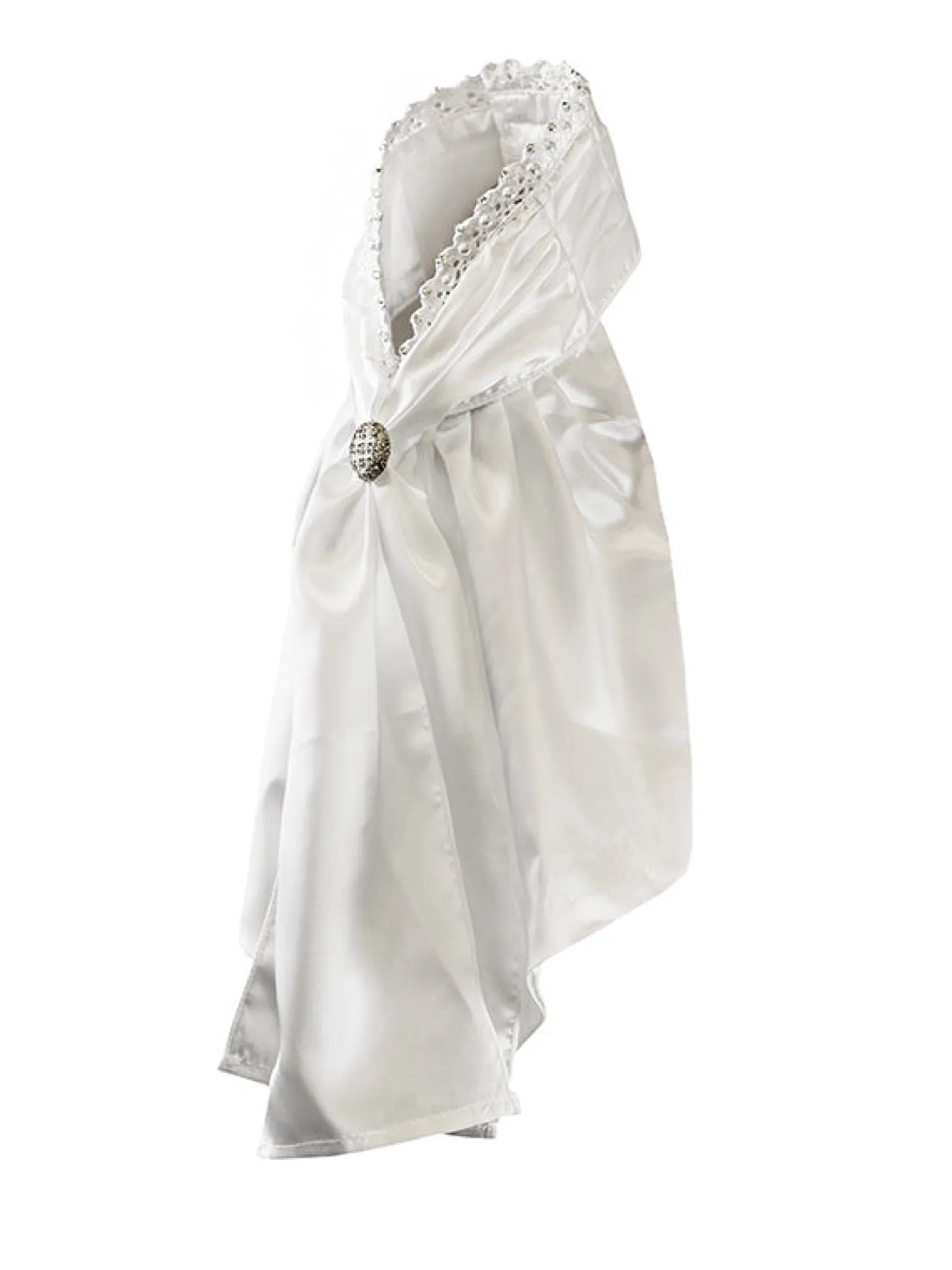 Plastron Queen Weiß