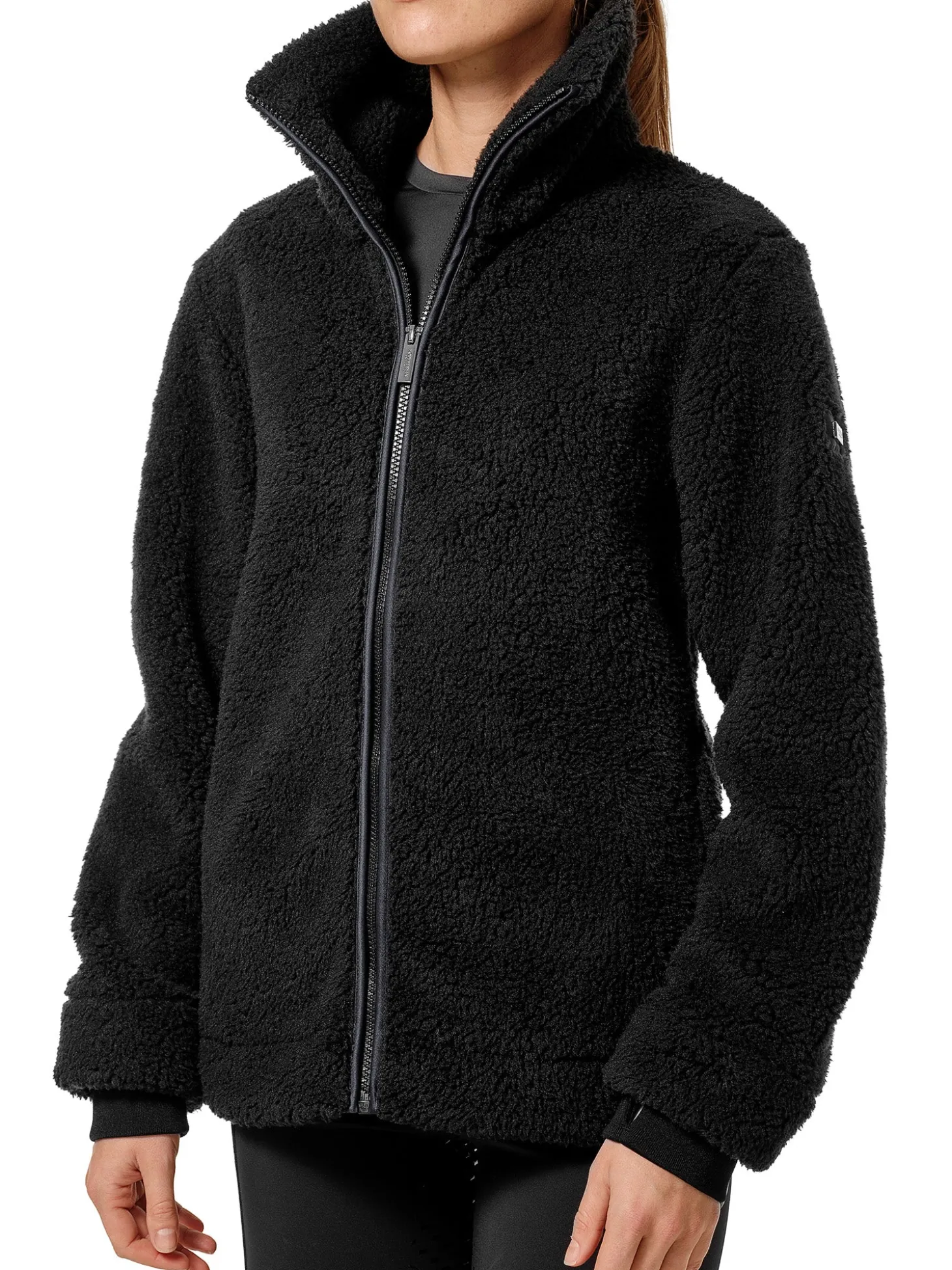 Teddy Fleece Jacke Black