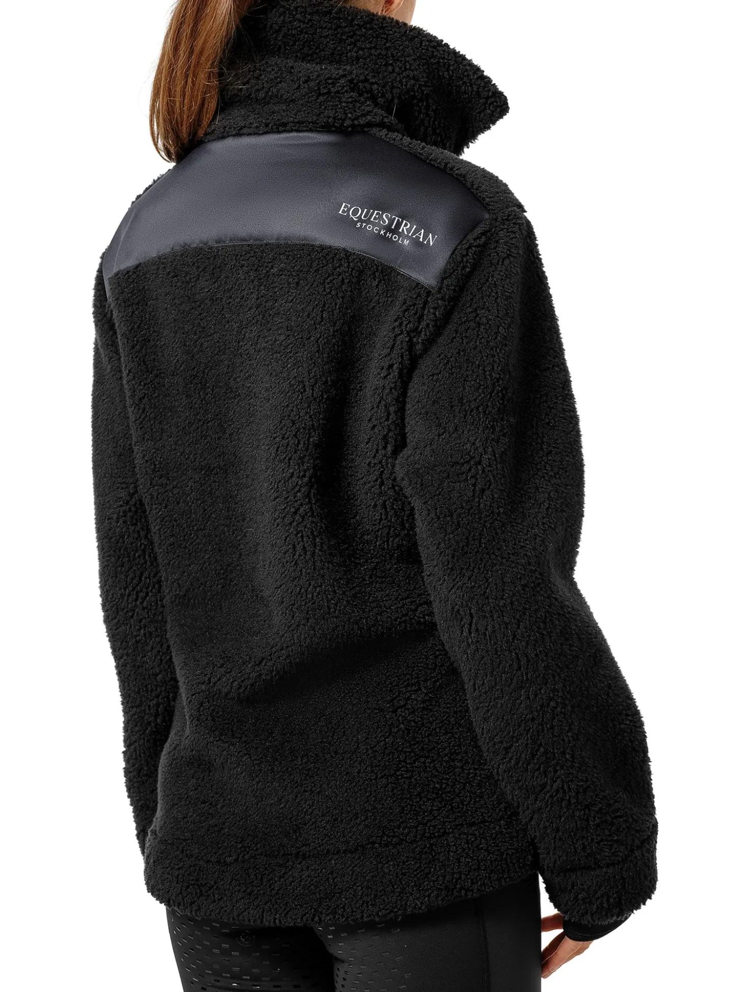 Teddy Fleece Jacke Black
