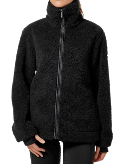 Teddy Fleece Jacke Black